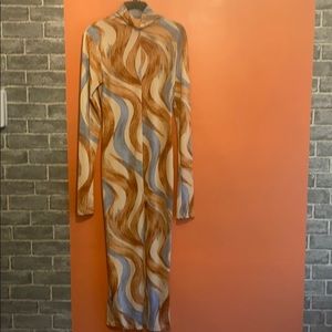 Long multicolored dress